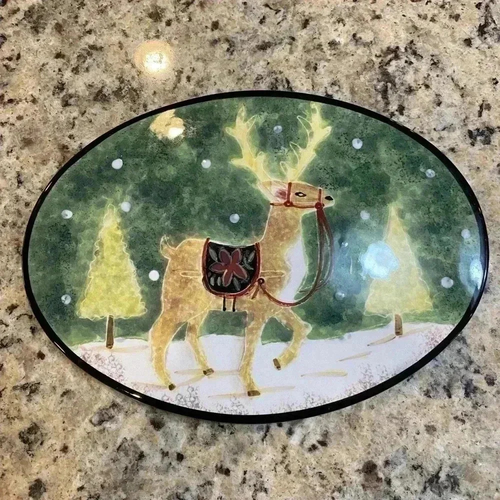 Betty Whiteaker Certified International Reindeer Trivet